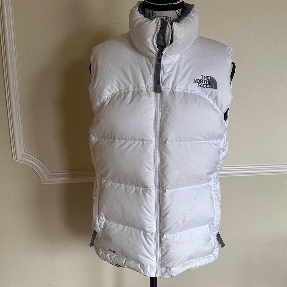 The North Face Snowy White Puffer Vest Size S/P